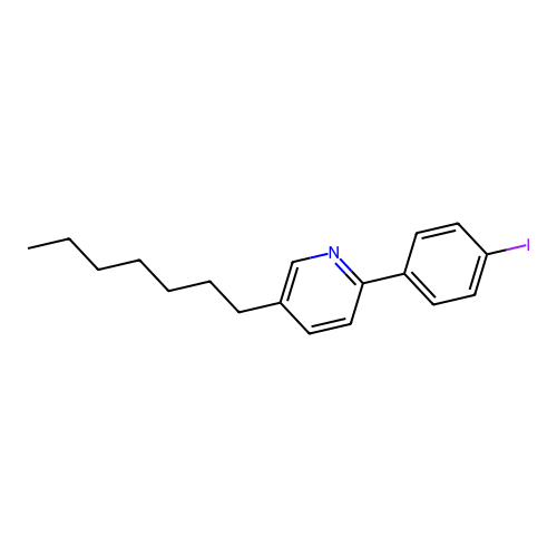 5-Heptyl-2-(4-iodophenyl)pyridine structure