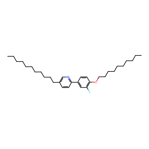 2-[4-(Decyloxy)-3-fluorophenyl]-5-undecylpyridine structure
