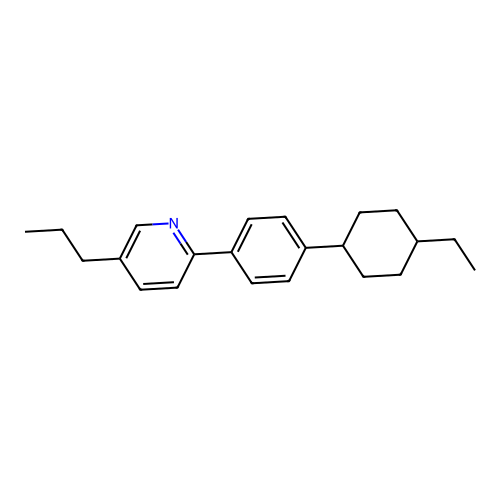 2-[4-(4-Ethylcyclohexyl)phenyl]-5-propylpyridine structure