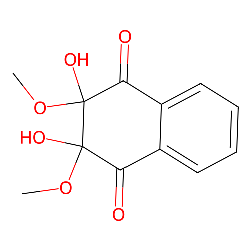 2,3-Dihydroxy-2,3-dimethoxy-2,3-dihydronaphthalene-1,4-dione structure