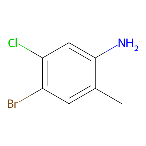 4-Bromo-5-chloro-2-methylaniline structure