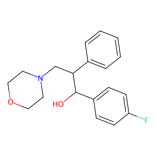 1-(4-Fluorophenyl)-3-(morpholin-4-yl)-2-phenylpropan-1-ol structure