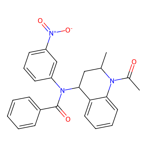 N-(1-acetyl-2-methyl-1,2,3,4-tetrahydroquinolin-4-yl)-N-(3-nitrophenyl)benzamide structure