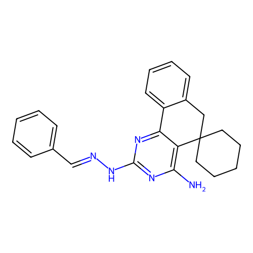 C24H25N5 structure