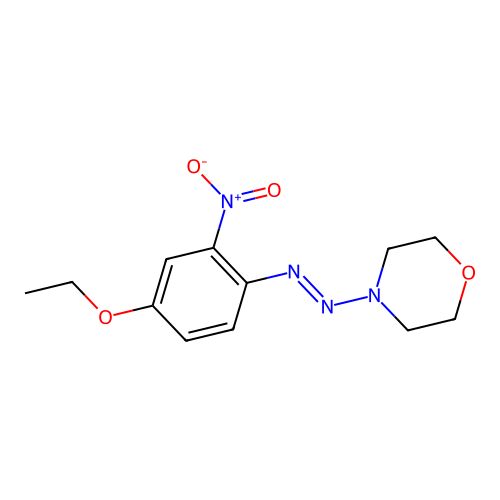 4-[(E)-(4-ethoxy-2-nitrophenyl)diazenyl]morpholine structure