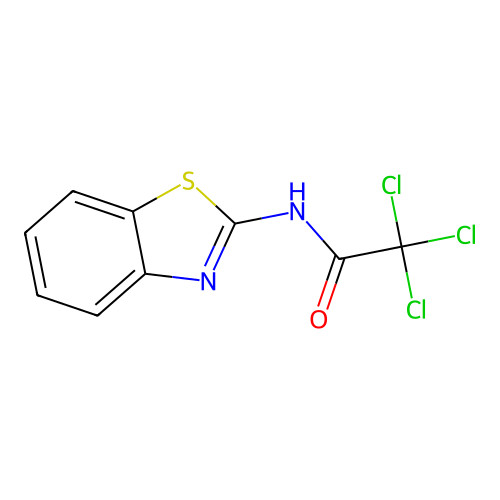 acetamide, N-2-benzothiazolyl-2,2,2-trichloro- structure