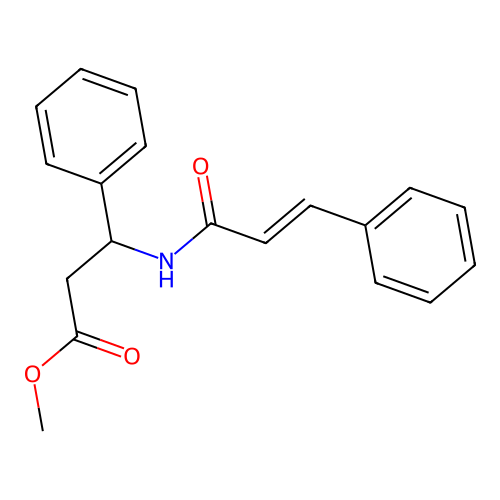 Methyl 3-cinnamamido-3-phenylpropanoate structure