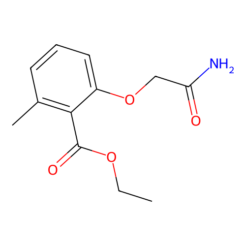 Ethyl 2-(2-amino-2-oxoethoxy)-6-methylbenzoate structure