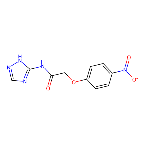 N-(4H-1,2,4-triazol-3-yl)-2-(4-nitrophenoxy)acetamide structure