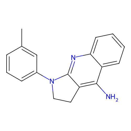 1-(3-methylphenyl)-2,3-dihydro-1H-pyrrolo[2,3-b]quinolin-4-amine structure