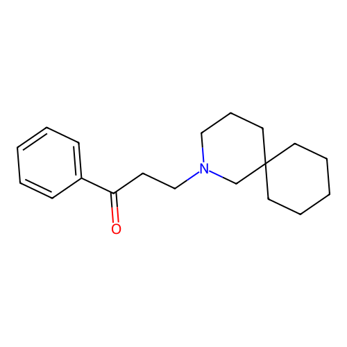1-Phenyl-3-(2-azaspiro[5.5]undecan-2-yl)propan-1-one structure
