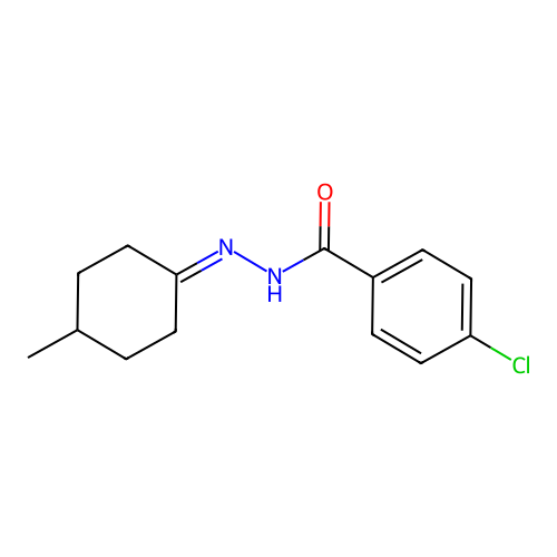 4-Chloro-N'-(4-methylcyclohexylidene)benzohydrazide structure