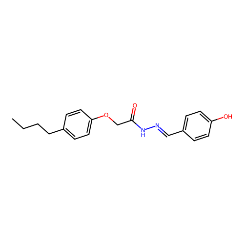 2-(4-butylphenoxy)-N-[(4-hydroxyphenyl)methylideneamino]acetamide structure