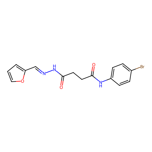 N-(4-Bromophenyl)-4-(2-(2-furylmethylene)hydrazino)-4-oxobutanamide structure