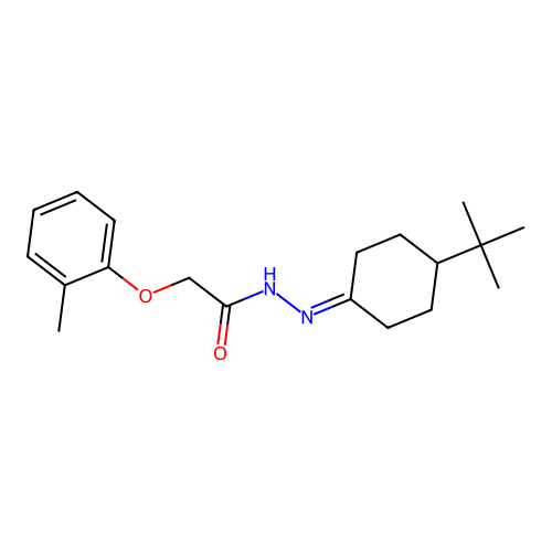 N'-(4-Tert-butylcyclohexylidene)-2-(2-methylphenoxy)acetohydrazide structure