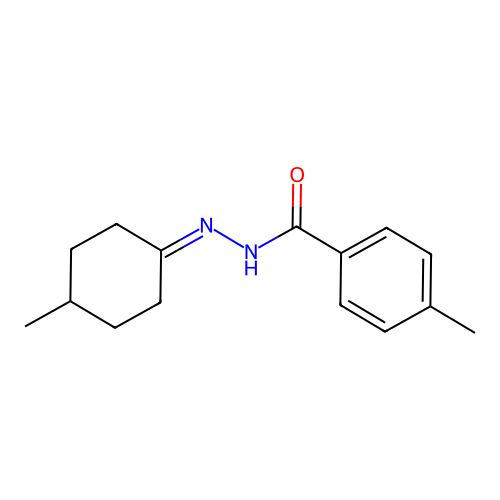 4-methyl-N'-(4-methylcyclohexylidene)benzohydrazide structure