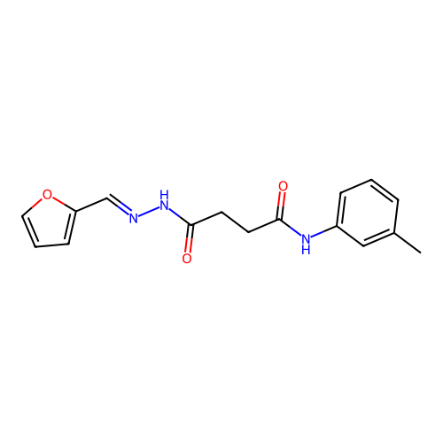 4-(2-(2-Furylmethylene)hydrazino)-N-(3-methylphenyl)-4-oxobutanamide structure