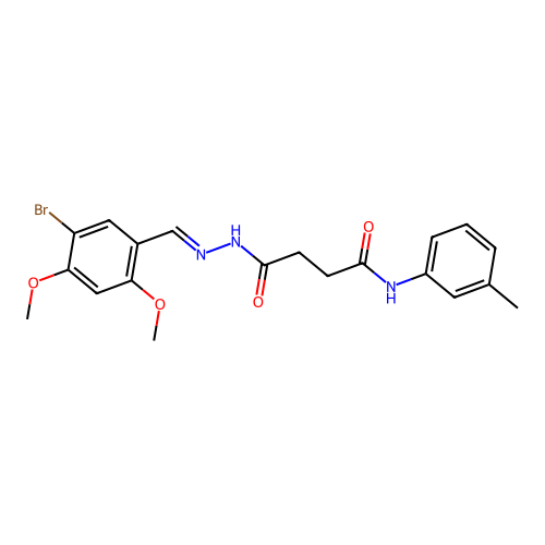4-(2-(5-BR-2,4-Dimethoxybenzylidene)hydrazino)N-(3-methylphenyl)-4-oxobutanamide structure