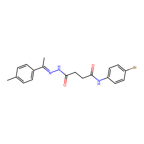 N-(4-Bromophenyl)-4-(2-(1-(4-methylphenyl)ethylidene)hydrazino)-4-oxobutanamide structure