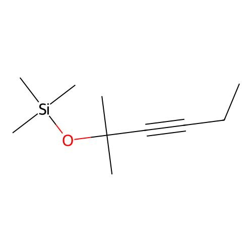 Trimethyl(2-methylhex-3-yn-2-yloxy)silane structure