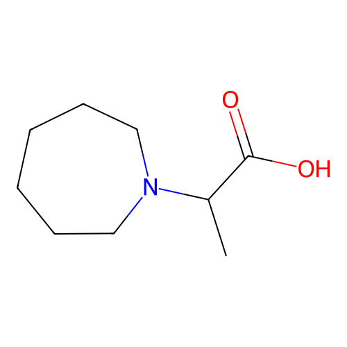 2-(1-Azepanyl)propanoic acid structure