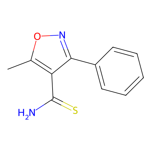 5-Methyl-3-phenylisoxazole-4-carbothioamide structure