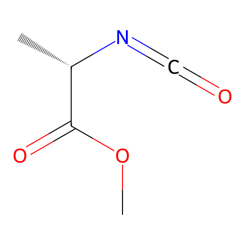 methyl (2S)-2-isocyanatopropanoate structure