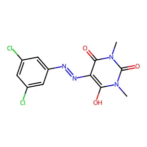 5-[(3,5-Dichlorophenyl)hydrazinylidene]-1,3-dimethyl-1,3-diazinane-2,4,6-trione structure