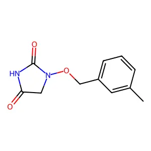 Hydantoin, 1-((m-methylbenzyl)oxy)- structure