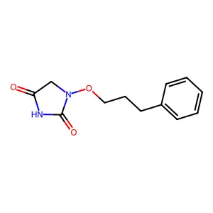 Hydantoin, 1-(3-phenylpropoxy)- structure