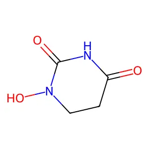 2,4(1H,3H)-Pyrimidinedione, 5,6-dihydro-1-hydroxy- structure