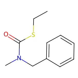 Carbamothioic acid, methyl(phenylmethyl)-, S-ethyl ester structure