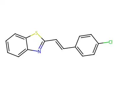 Benzothiazole, 2-[2-(4-chlorophenyl)ethenyl]- structure