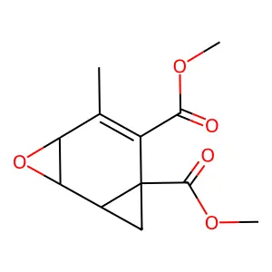 (1alpha,2alpha,4alpha,7alpha)-5-Methyl-3-oxatricyclo(5.1.0.0(2,4))oct-5-ene-6,7-dicarboxylic acid dimethyl ester structure