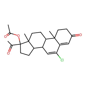 醋酸氯地孕酮 structure