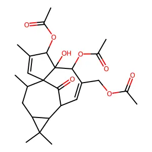 Ingenol 3,5,20-triacetate structure