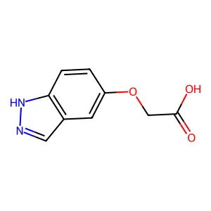 (1H-吲唑-5-基氧基)乙酸 structure