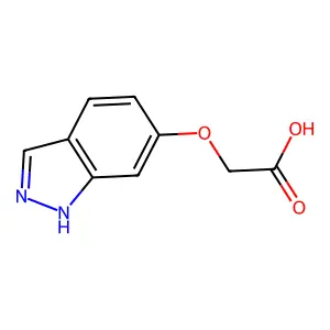 (1H-吲唑-6-基氧基)乙酸 structure