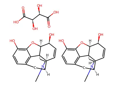 Morphine Tartrate structure