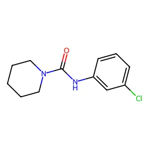 1-(3-Chlorophenylcarbamoyl)piperidine structure
