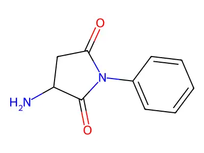 3-Amino-1-phenylpyrrolidine-2,5-dione structure