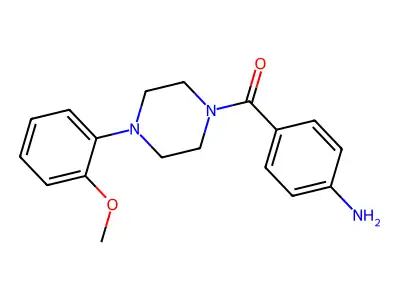 (4-Aminophenyl)[4-(2-methoxyphenyl)piperazino]methanone structure