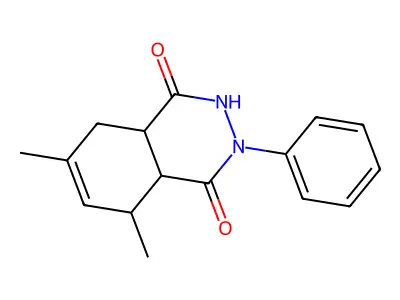 6,8-Dimethyl-2-phenyl-2,3,4a,5,8,8a-hexahydrophthalazine-1,4-dione structure