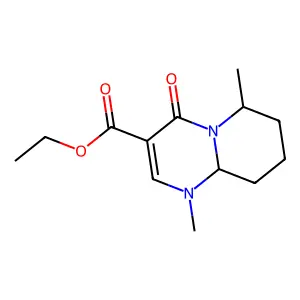 4H-Pyrido(1,2-a)pyrimidine-3-carboxylic acid, 1,6,7,8,9,9a-hexahydro-1,6-dimethyl-4-oxo-, ethyl ester structure