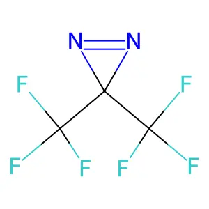 3,3-Di(trifluoromethyl)diazirine structure