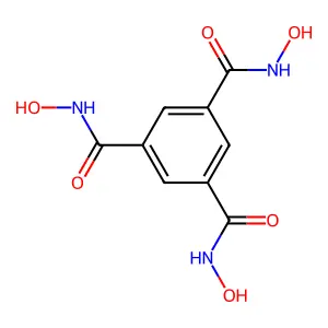 1,3,5-Benzenetricarboxamide, N,N',N''-trihydroxy- structure