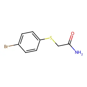 2-[(4-Bromophenyl)thio]acetamide structure