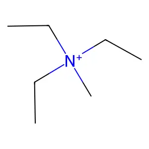 Triethylmethylammonium structure