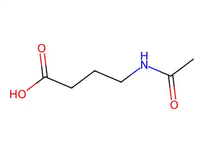 4-乙酰氨基丁酸 structure