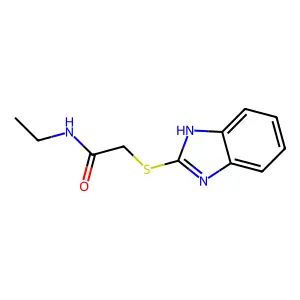 2-(1H-benzimidazol-2-ylsulfanyl)-N-ethylacetamide structure